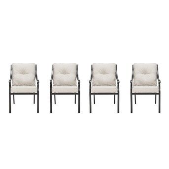 Style Selections Elliot Creek Set of 4 Stackable New Slate Metal Frame Stationary Dining Chair(s)... | Lowe's