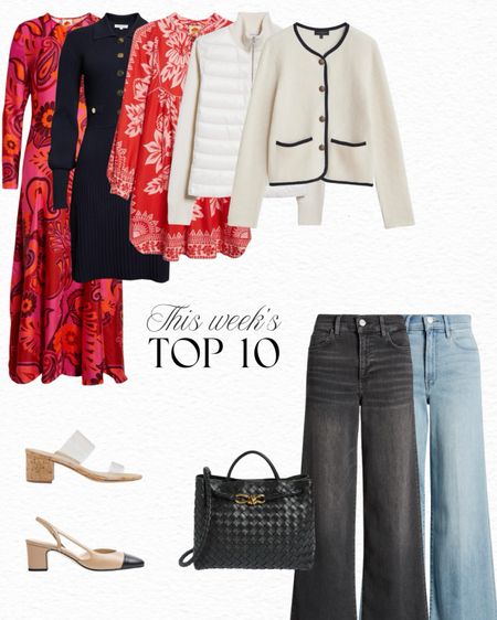 This week’s top 10 best sellers are here! Featuring two different washes of the Frame Le Slim Palazzo Jean and these gorgeous Farm Rio dresses. Also back in stock: the Moncler Quilted Cardigan! 

#LTKGiftGuide 

#LTKover40 #LTKSeasonal