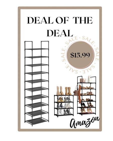 The shoe organizer that I just bought recently is currently on sale. 
I’m actually still assembling it and so far I’m liking it! It’s very sturdy, not flimsy AT ALL! Can fit up to 20 pair of shoes and can be assembled multiple ways! 

#LTKGiftGuide #LTKshoecrush #LTKhome