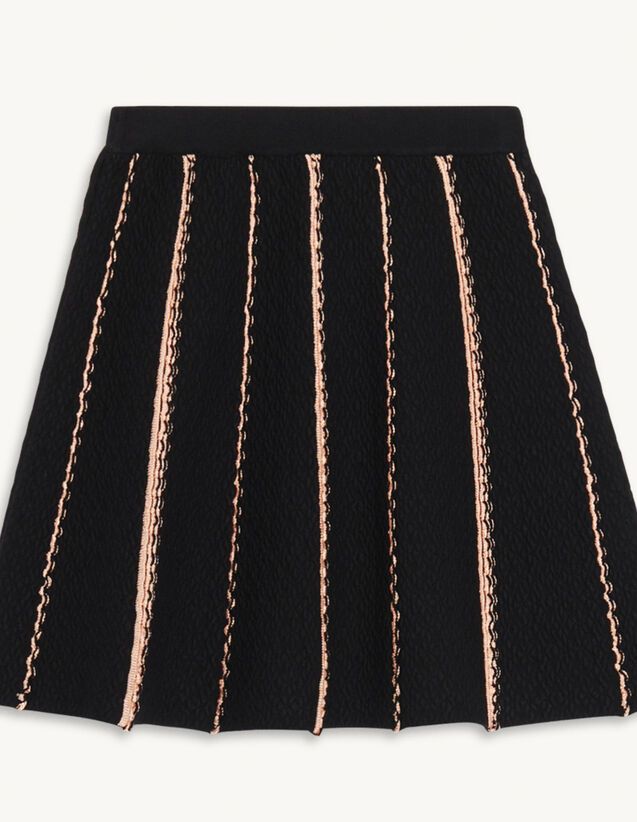 Short A-line knit skirt | Sandro Paris (US)