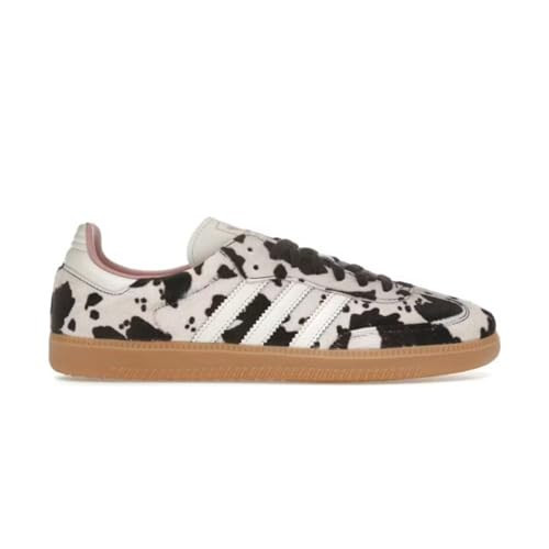 Adidas Samba OG W Cow Print Dark Brown Off White Women's Size 8 | Amazon (US)