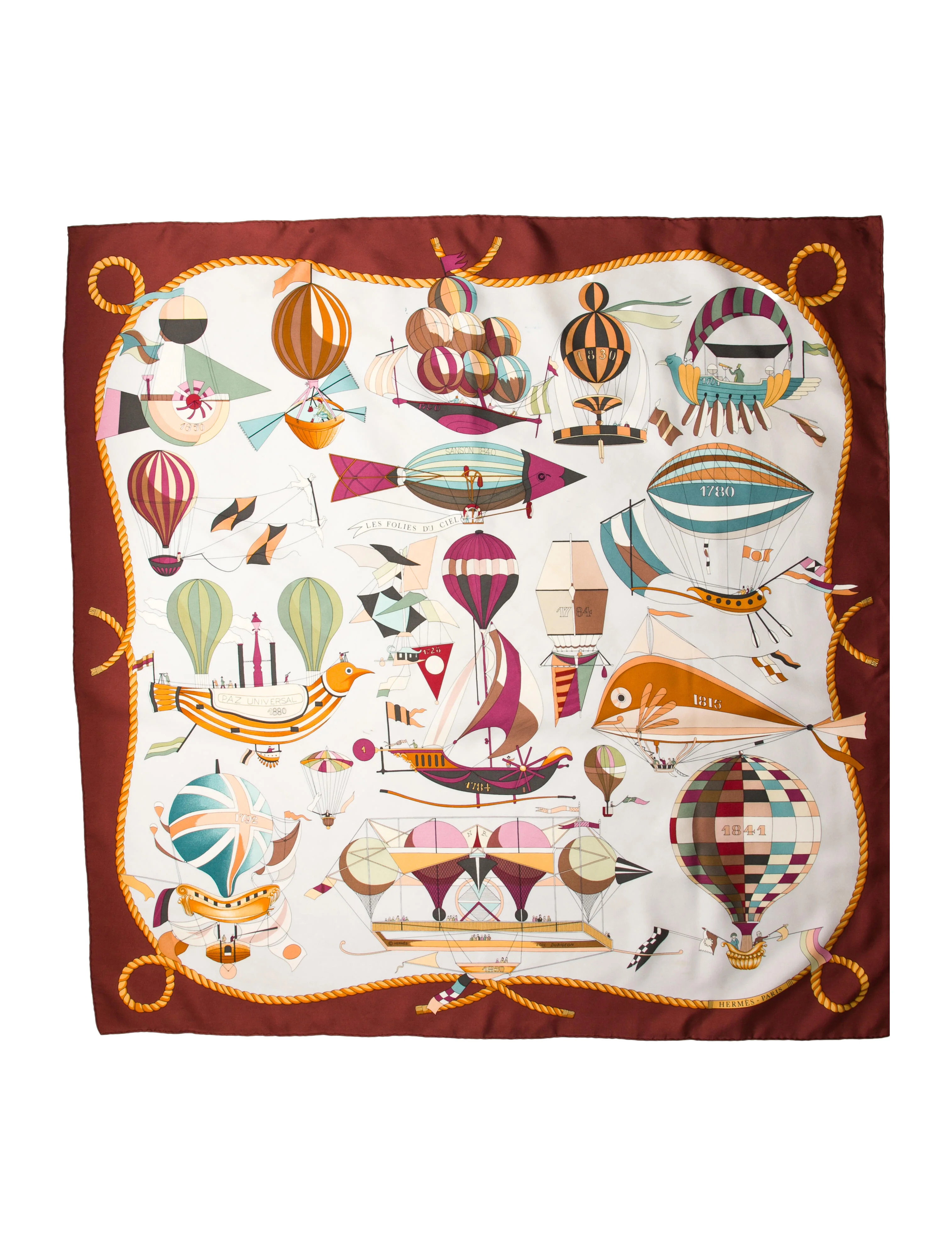 Les Follies Du Ciel Silk Scarf | The RealReal
