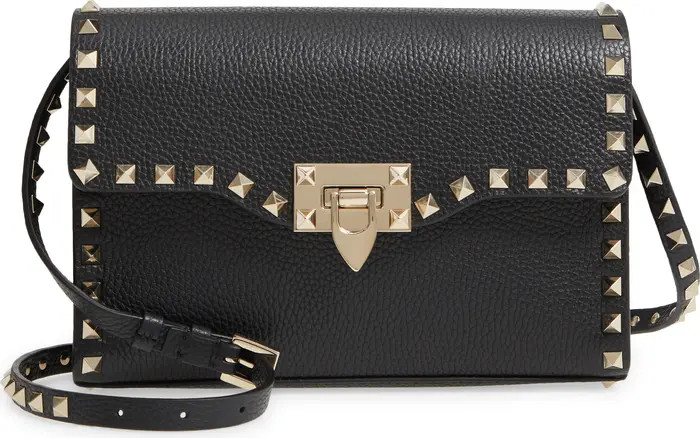 Medium Rockstud Leather Shoulder Bag | Nordstrom