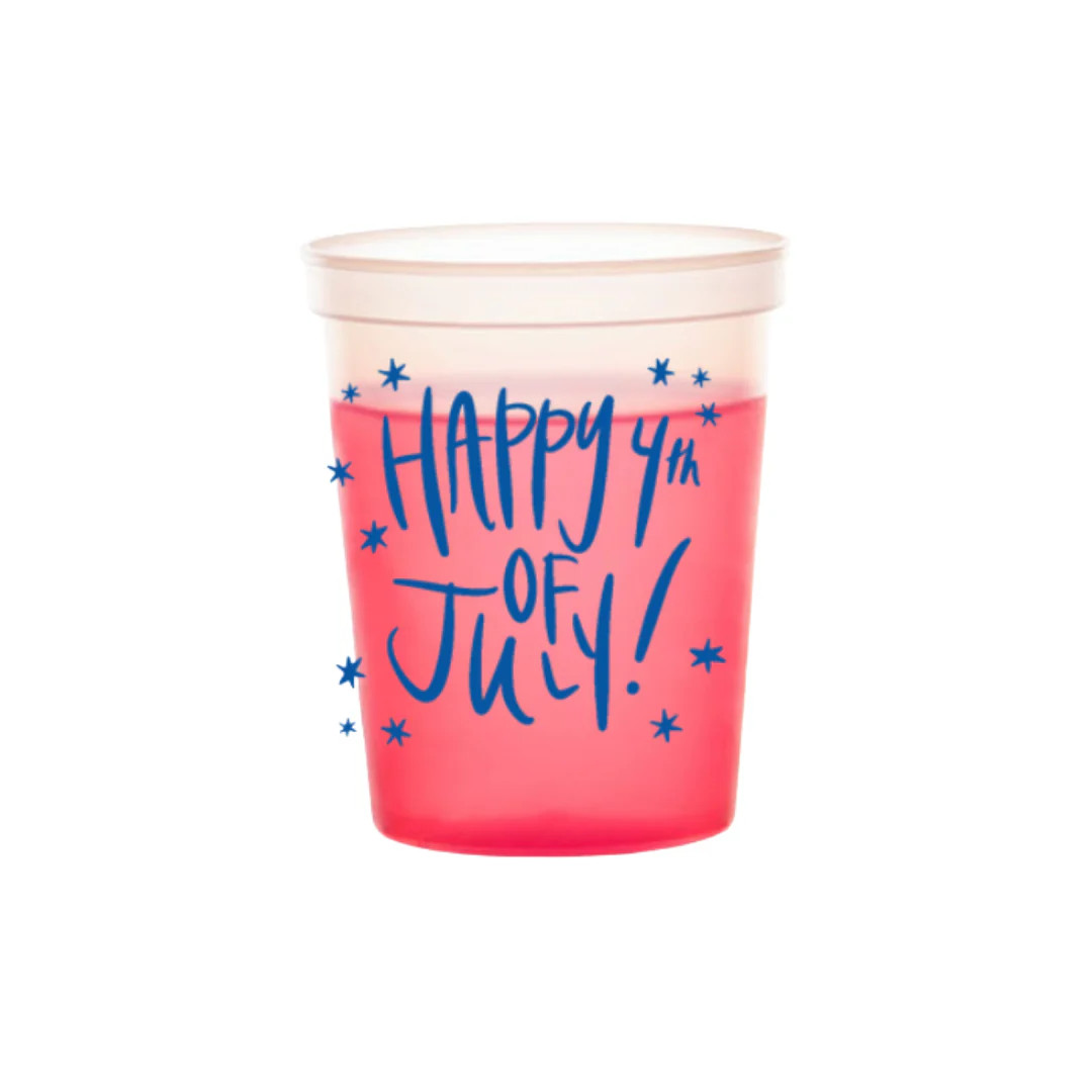 Happy Fourth of July Color Changing Cups | Fete Papier