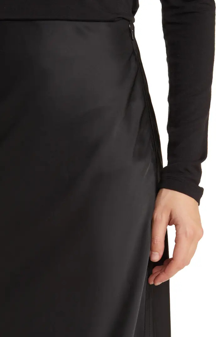 Bias Cut Satin Midi Skirt | Nordstrom