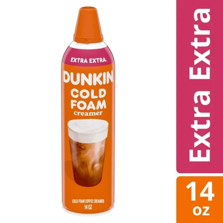 Dunkin' Extra Extra Cold Foam Coffee Creamer Can, 14 oz | Walmart (US)