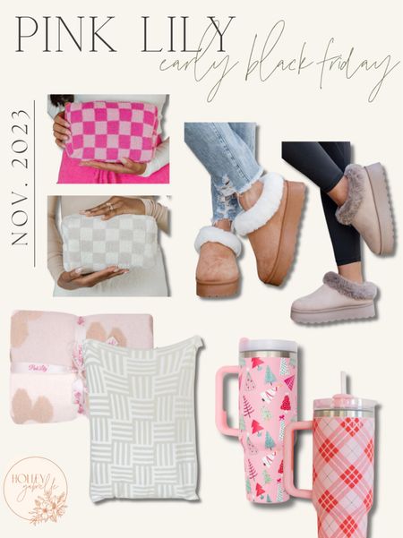 Pink Lily dropped some of their Black Friday deals EARLY! These are some of my faves from their doorbusters🥰✨🎁 

my code HOLLEY saves you 30% off site wide right now outside of these DOORBUSTER prices 🤍 so regular priced items! Only through tomorrow 11/4! 

Sales / Black Friday / checker print / slippers / for her / Christmas / gift guide / blankets / butter blankie 


#LTKfindsunder50 #LTKsalealert #LTKHoliday