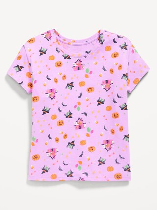 Printed Softest Short-Sleeve T-Shirt for Girls | Old Navy | Old Navy (US)