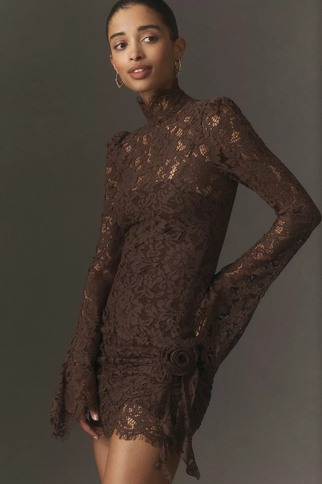 De La Vali Bodita Lace Mini Dress | Anthropologie (US)