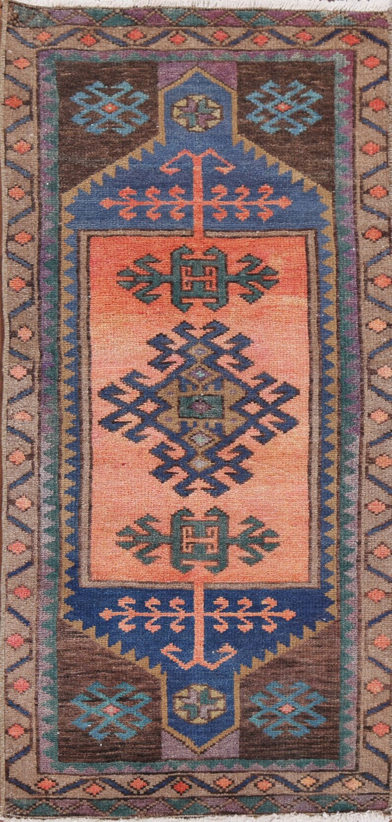 Handmade Anatolian Turkish Rug 2x4, Oriental Wool Carpet | Etsy (US)