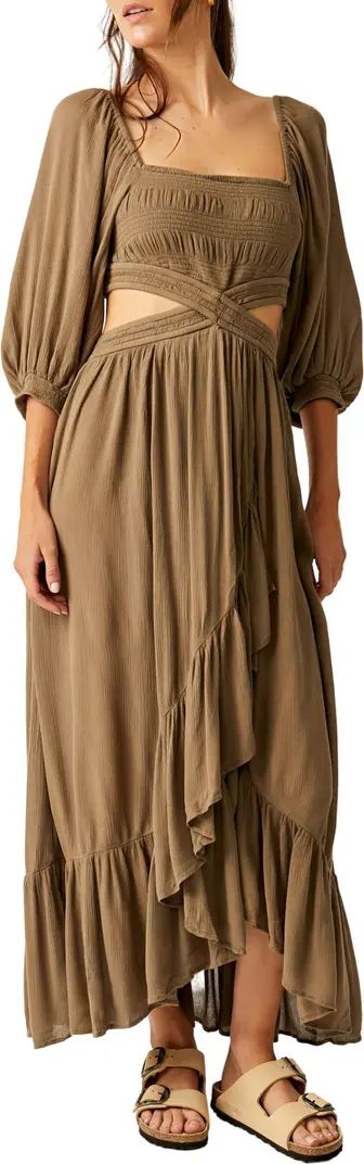 Free People Cross My Heart Cutout Maxi Dress | Nordstrom | Nordstrom