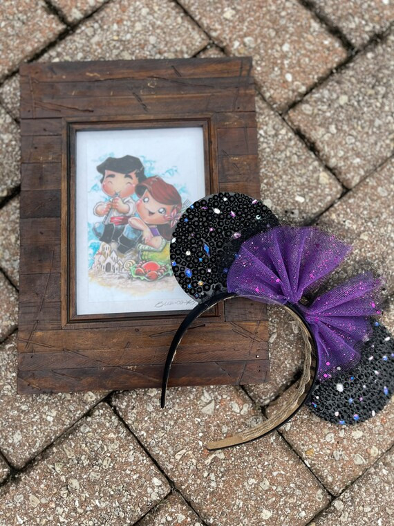 Rhinestoned Sea Witch Mouse Ears - Etsy | Etsy (US)