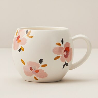 LIVE IN FULL BLOOM FLORAL MUG | Indigo (CA)