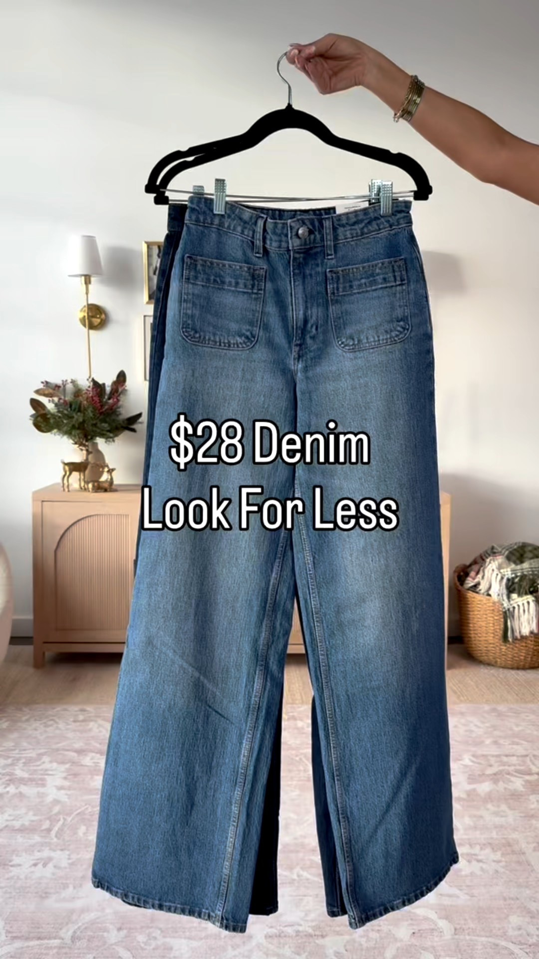 These $28 Madewell look for less denim are perfection. 2 color washes. 2 lengths. They are high rise and fit tts. 
I am inna 2 long 
Sweater- small 
Blazer - small 
$10 fleece- medium (size up) 

#LTKHoliday #LTKU #LTKGiftGuide
#LTKOver40 #LTKFindsUnder50 #LTKTall