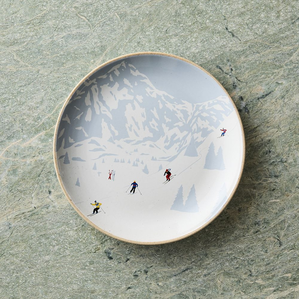 St. Jude Alpine Skiers Stoneware Salad Plate Sets | West Elm (US)