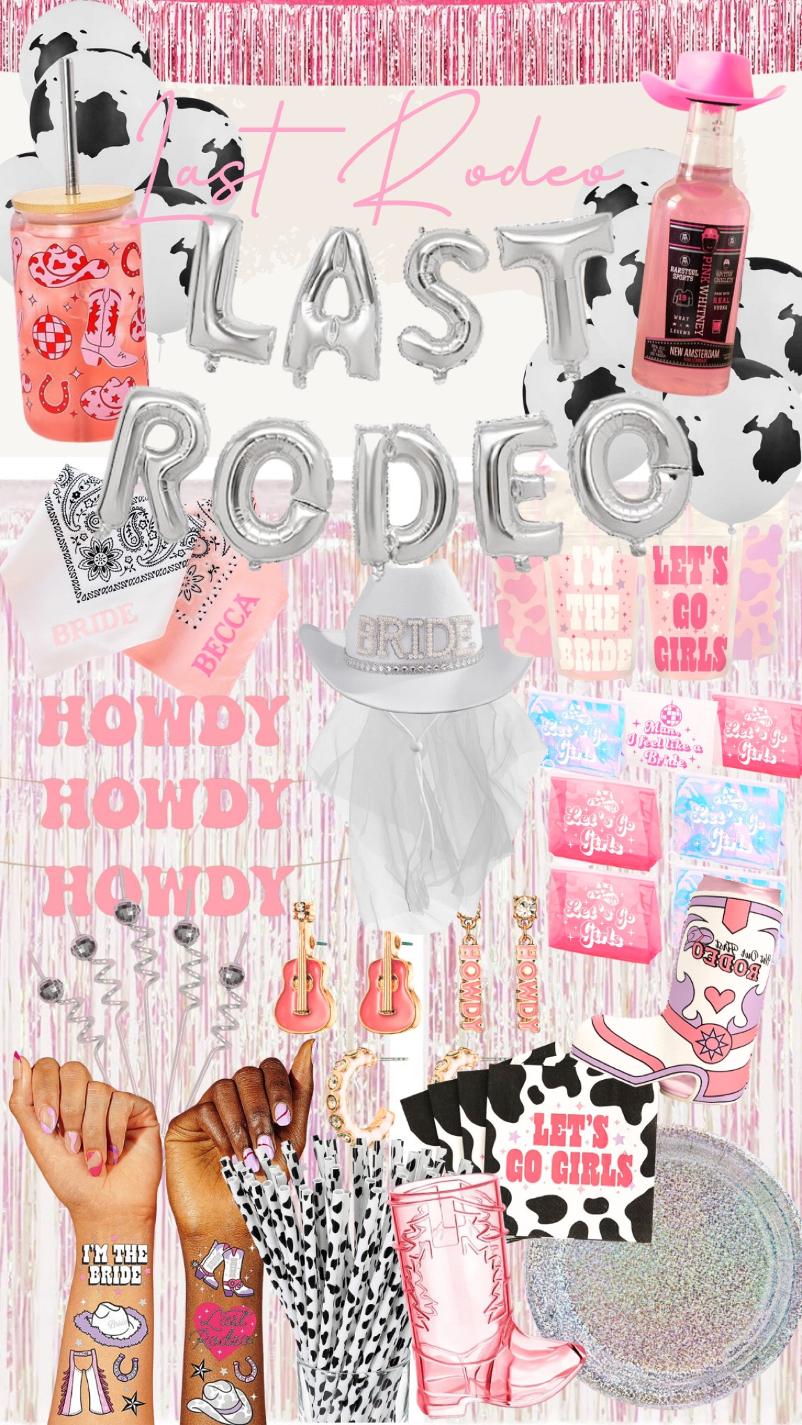 Super cute Last Rodeo Bachelorette party theme 

#barbie #barbiethings #barbieparty #barbietheme #barbiebirthday
#birthdayparty #celebration #birthday #partylife #toddlerbirthday #coorporateeventplanner #birthdayparty #instaparty #partytime #partying #partytheme #partyidea #partydecor #partyideas #littlemermaid #kidparty #kidpartytheme #toddlers #kids #summerparty #summer #summerideas #summeractivities #daisyparty #daisy #flowerpower #discoparty #danceparty #sunparty #partyanimal #wildone #cutieparty
#bacheloretteparty #bachelorette #lastrodeo #bachelorettepartytheme

#LTKtravel #LTKFind #LTKstyletip