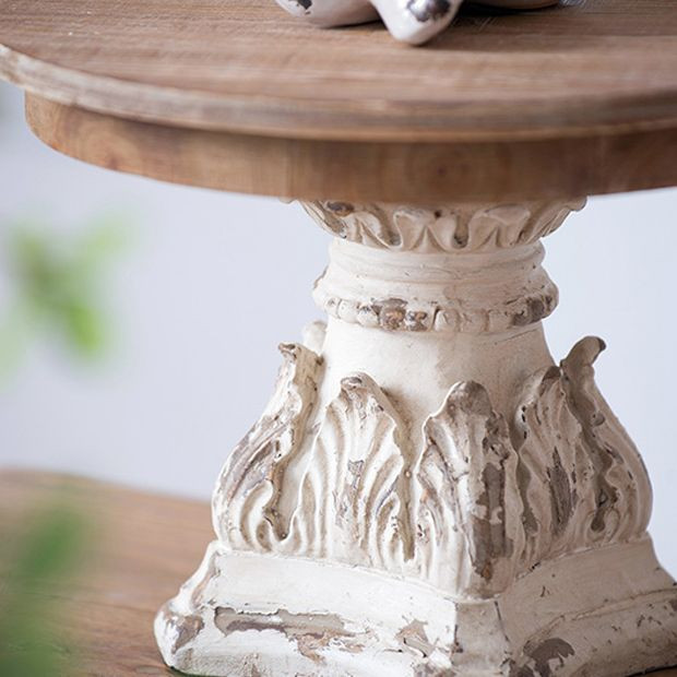 Ornate Plate Pedestal Riser | Antique Farm House