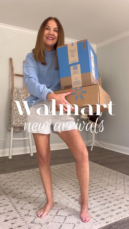 And once again…Walmart FTW👏🏼🙌🏼
$19 blue hoodie medium 
$7 pull on shorts medium 
$28 romper small
$15 sandals TTS
$20 sweater tank medium
$22 trouser jeans size 4 (have stretch)
$13 tiered tee shirt dress small
$22 scuba hoodie medium 
$22 scuba joggers small
White jeans (not Walmart) TTS

Walmart haul, Walmart unboxing, affordable fashion unboxing, summer fashion haul, wide leg jeans, trousers jeans, look for less, designer inspired, Walmart outfit, Walmart try on, travel outfit, Scoop scuba sets, over 40 style, how to style, what to wear, what to pack 

#LTKStyleTip #LTKVideo #LTKOver40