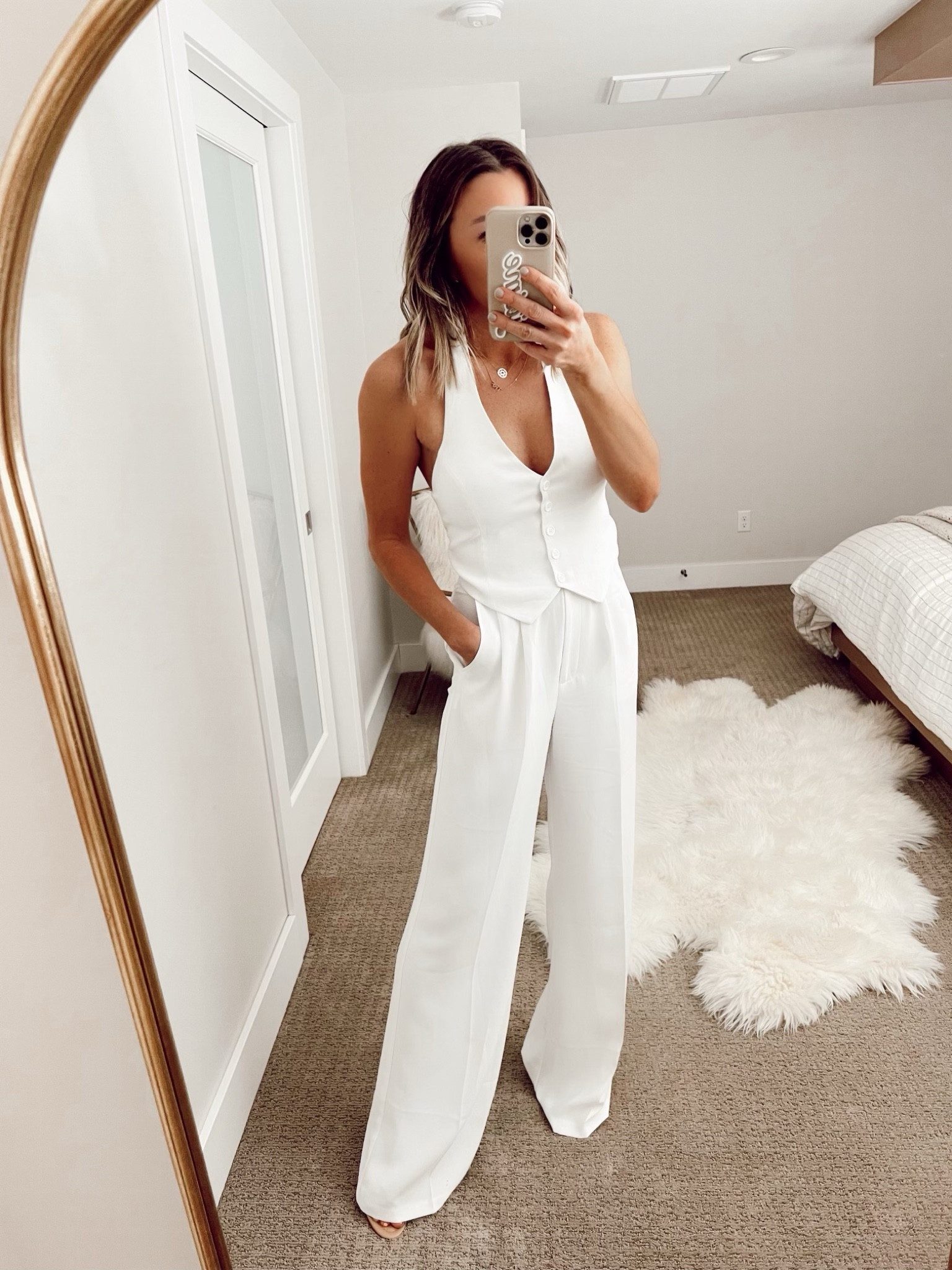 Amanda uprichard jumpsuit restocked and comes in black / I’m wearing a size small

#LTKstyletip