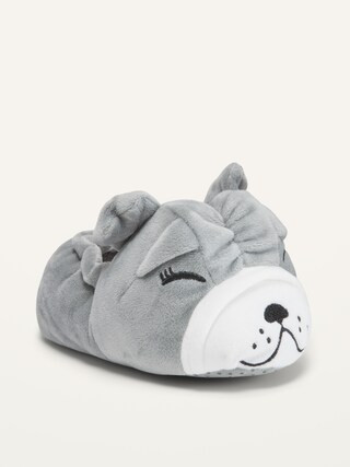 Unisex French Bulldog Fleece Slippers for Toddler | Old Navy (US)