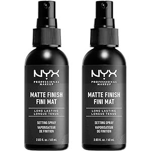 NYX PROFESSIONAL MAKEUP Makeup Setting Spray - Matte Finish (Pack Of 2), Vegan Formula | Amazon (US)