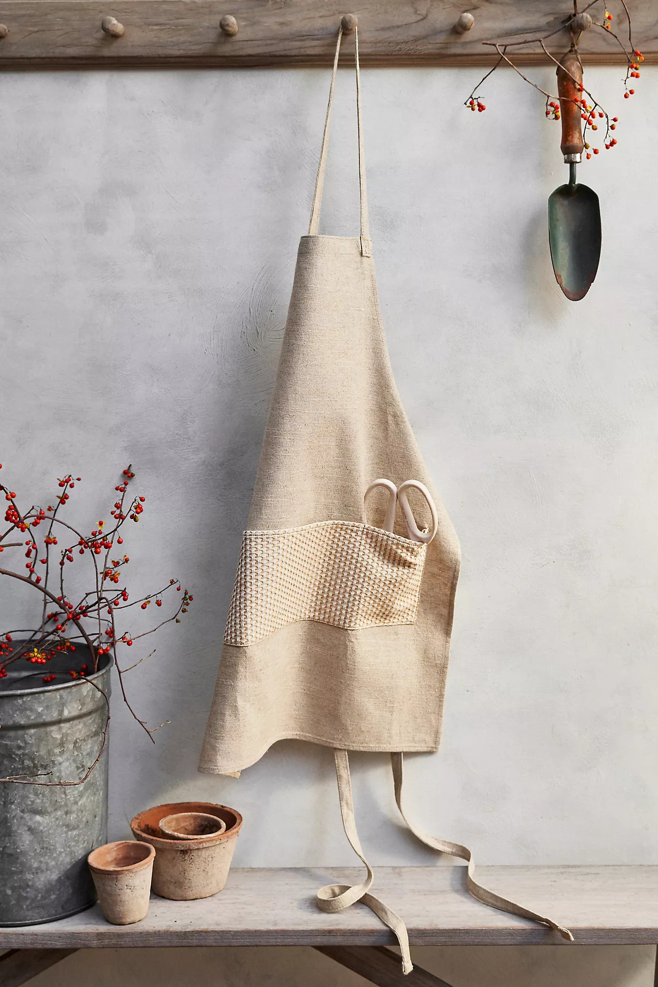 Linen Garden Apron | Anthropologie (US)