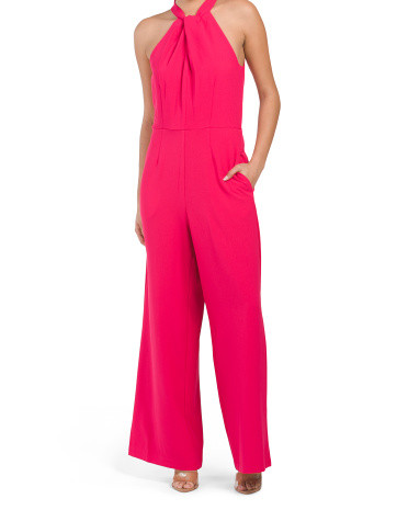 Halter Twist Neck Jumpsuit | TJ Maxx