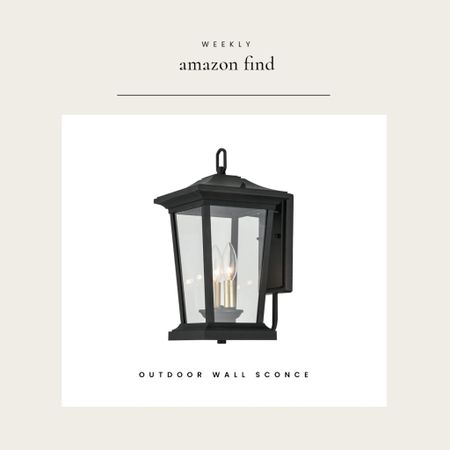 Weekly Amazon Find: Outdoor Wall Sconce Lighting with Two Lights in a Matte Black and Gold Finishh

#LTKHome