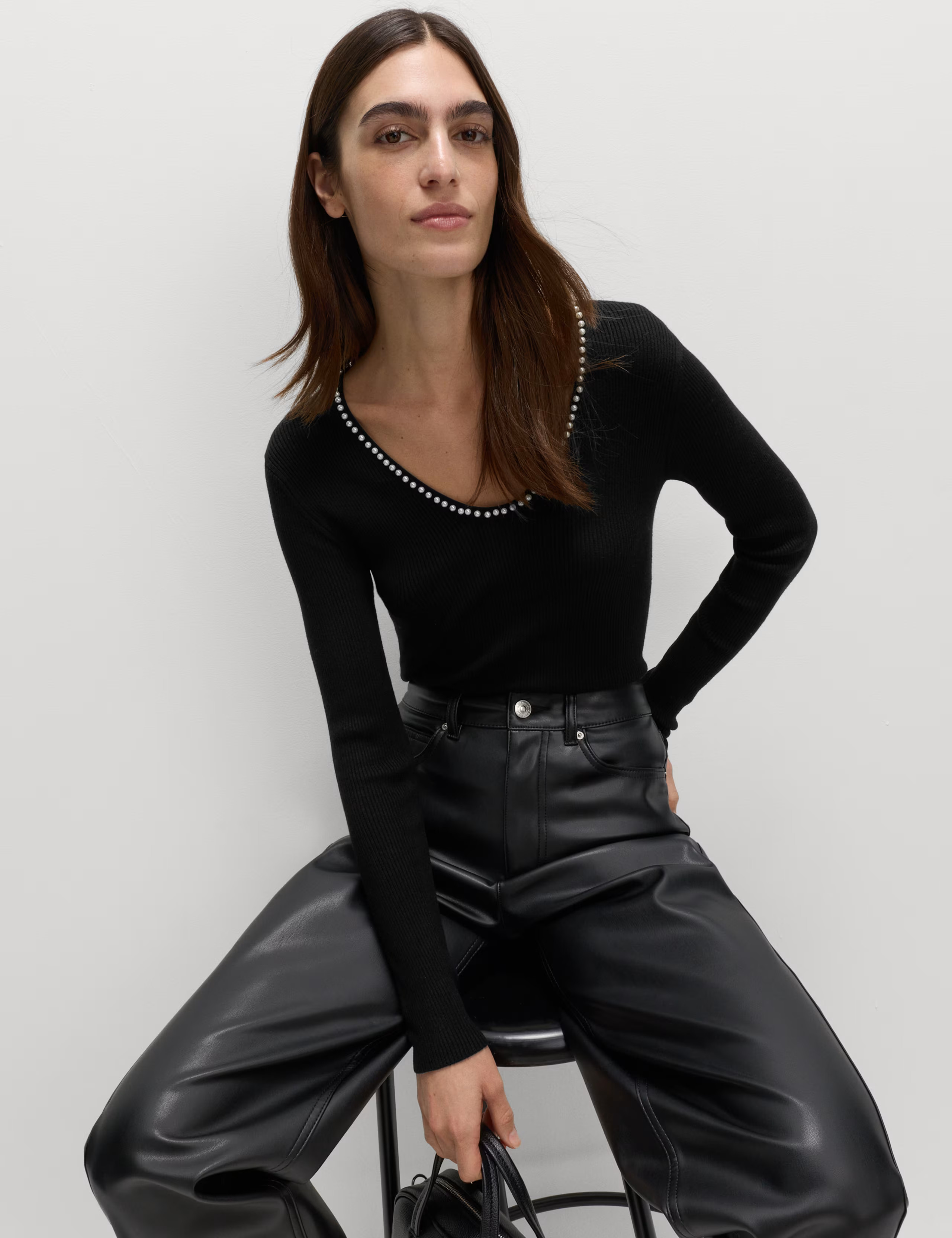 Embellished Scoop Neck Knitted Top | M&S | M&S | Marks & Spencer (UK)