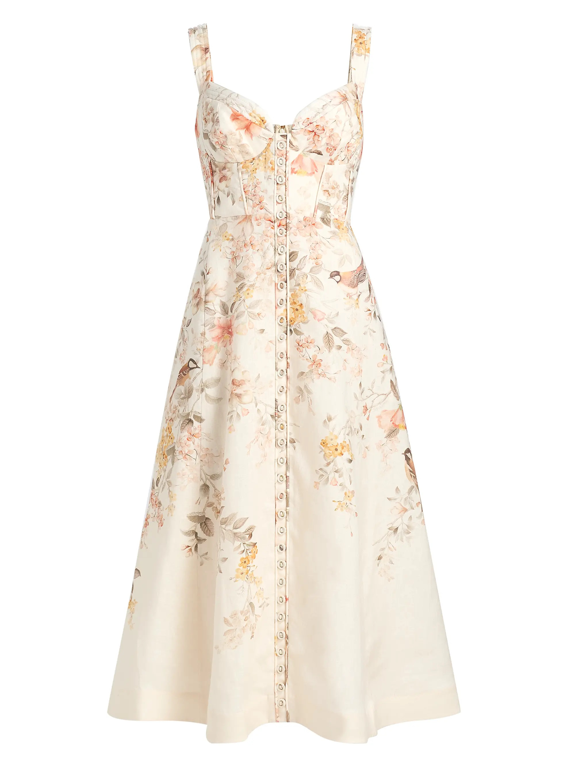 Kindred Spirit Luna Linen Picnic Midi-Dress | Saks Fifth Avenue