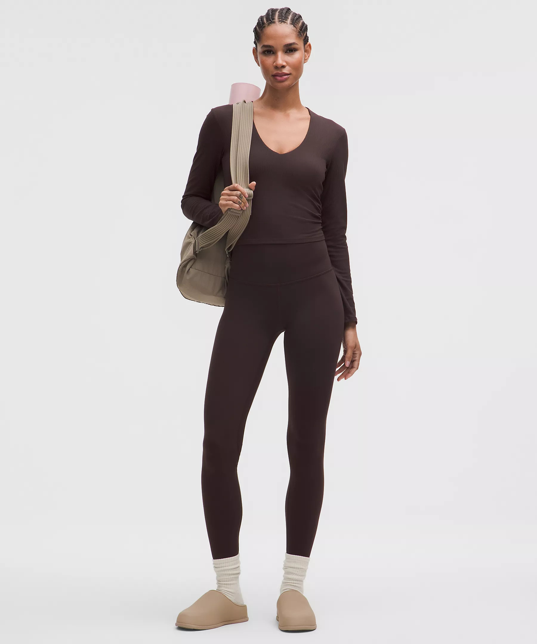 All It Takes Ribbed Nulu V-Neck Long-Sleeve Shirt | Lululemon (US)