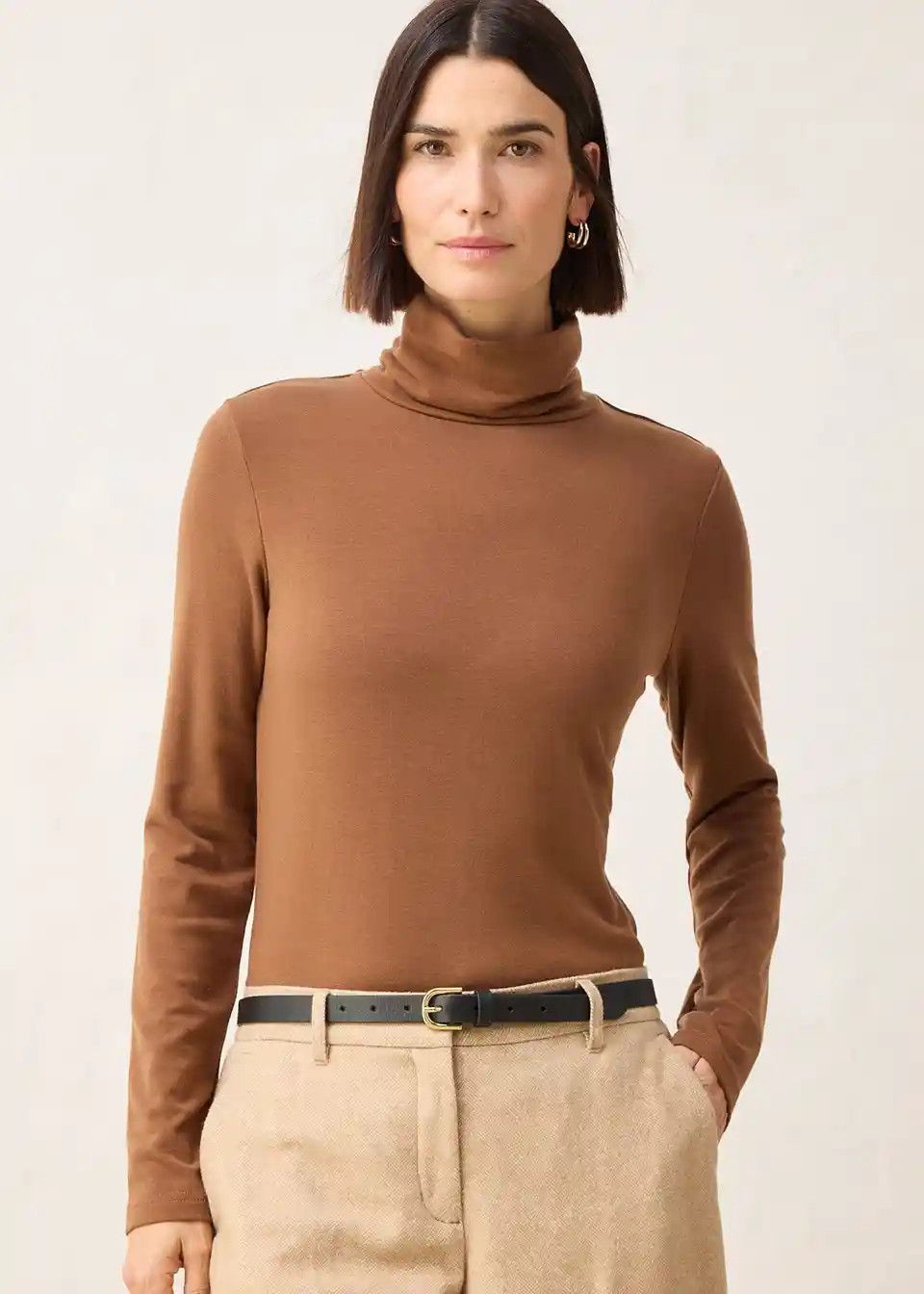 Rollkragenshirt mit Woll-Anteil | Bonprix DE