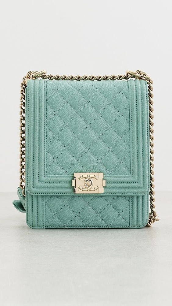 Chanel Blue Caviar North South Flap Bag | Shopbop