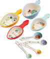 Click for more info about The Pioneer Woman Willow 8 Piece Measuring Scoops and Spring Floral Ceramic Measuring Spoons Set