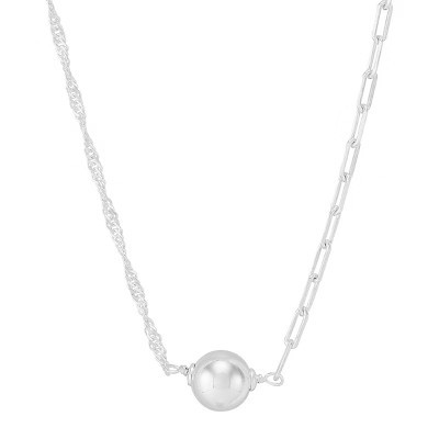 Silpada 'Come Together' Sterling Silver Chain Necklace, 16" + 2" | Target