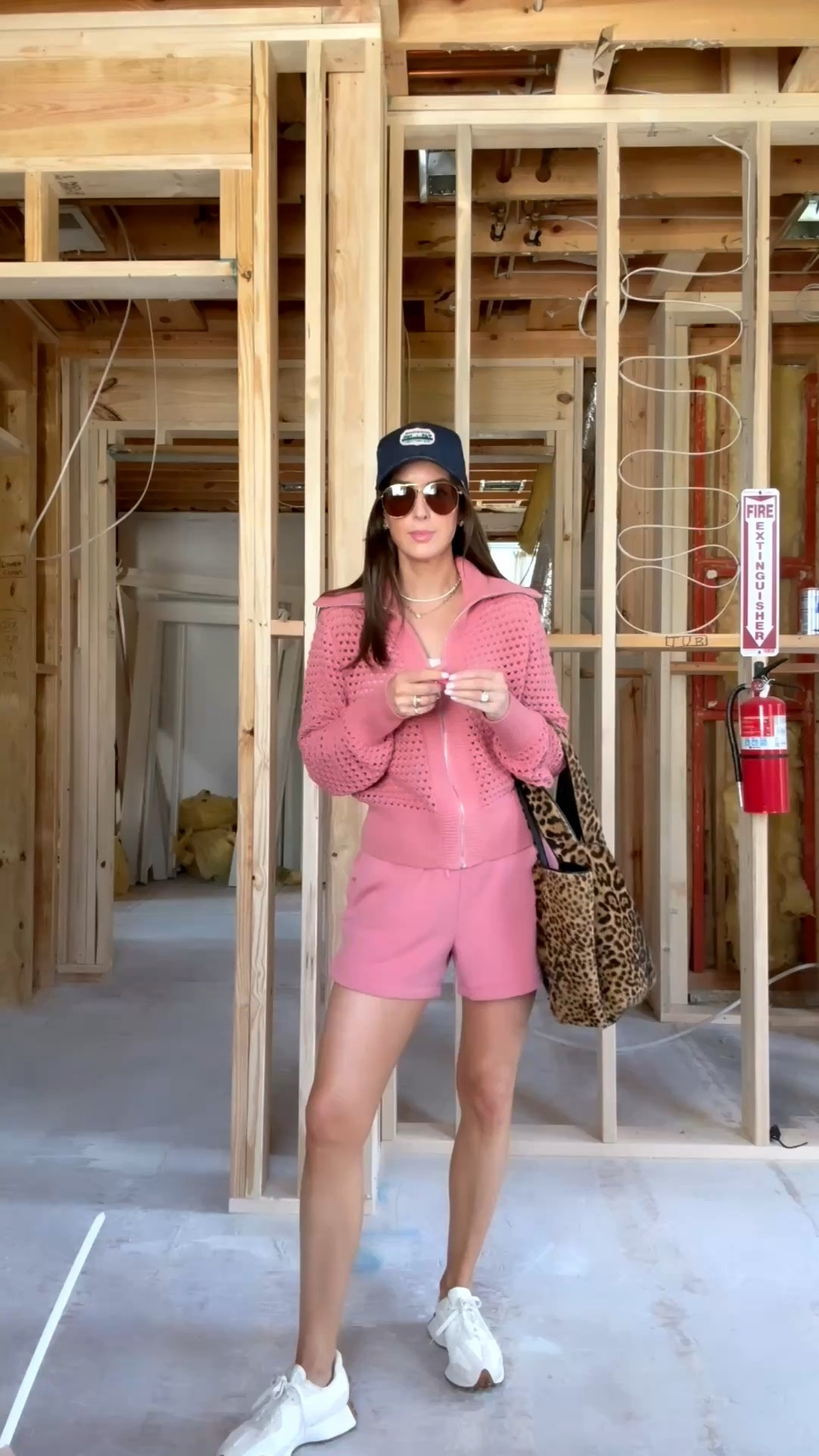 Wore this on our Sunday walk this morning and then thought — why not drag you through the reno too 😂 We are down to the studs, no drywall, minimal walls, and currently in the thick of electrical so yes… we are very much at the beginning 🏗️ But that's exactly why I love where we are right now — the whole thing is still wide open and the vision for this sunroom and kitchen has me SO excited.
Which is actually why I need you right now 👇 A friend recently told me you can install an electric fence UNDER your wood floors before they go in to keep your dogs out of certain rooms and my mind has not been the same since 🤯 What did you add during your build or reno that you'd never go back on?  We're still early enough that we can actually do something with your suggestions — so drop everything you've got in the comments 😭🙏

#LTKootd #LTKHome #LTKOver40