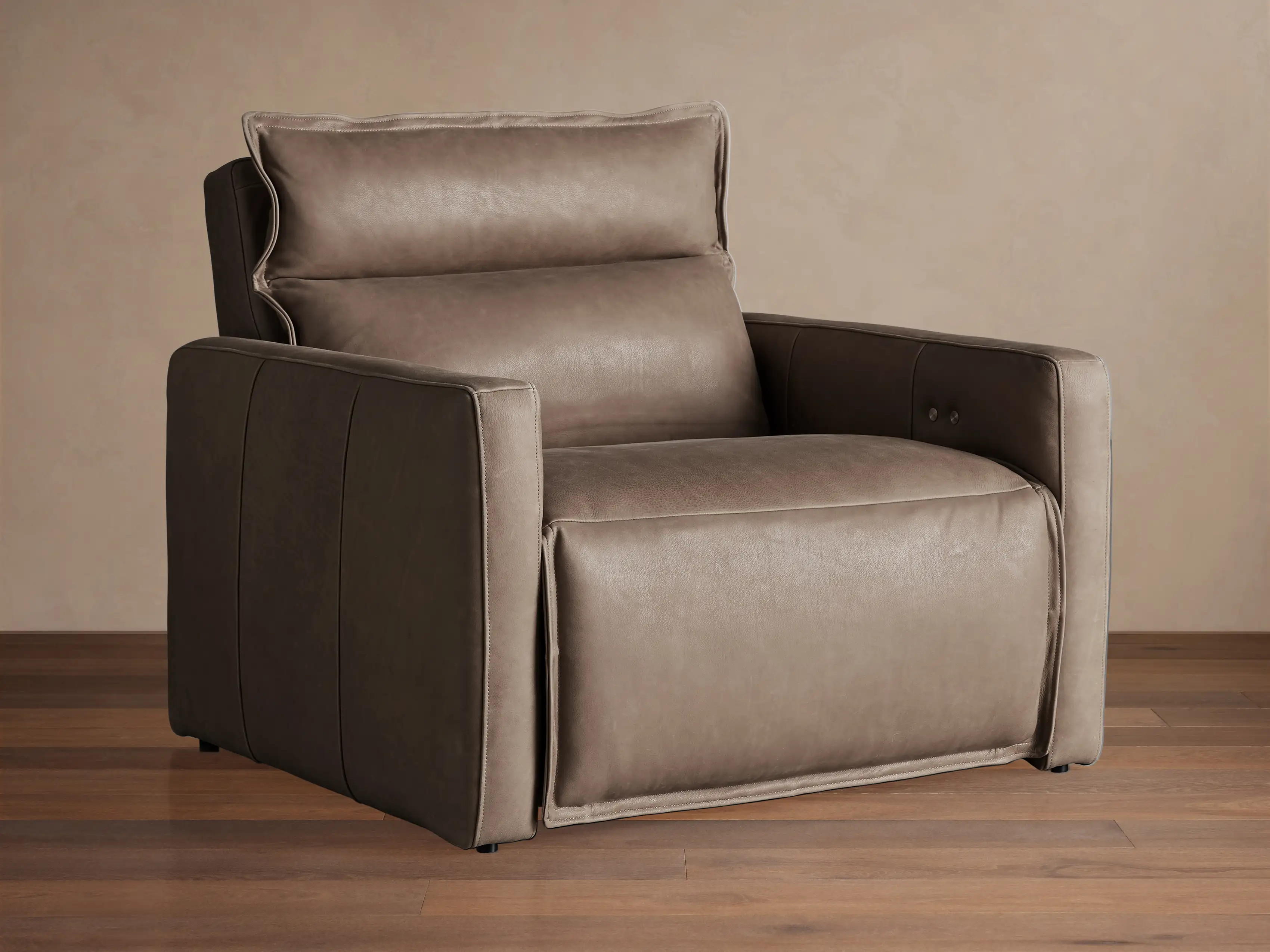 Rowland Leather High-Back Motion Recliner | Arhaus