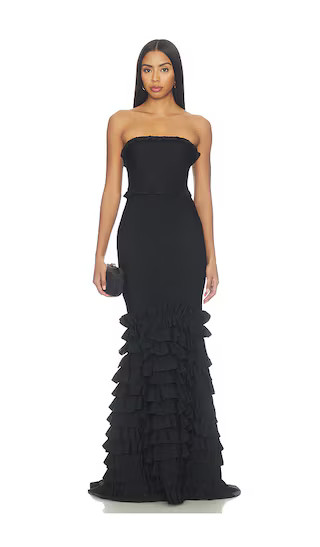 Elarra Bandage Gown in Black | Revolve Clothing (Global)