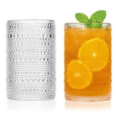 LEMONSODA Vintage Clear Hobnail Highball Glasses 2 Piece Set - 15oz | Target