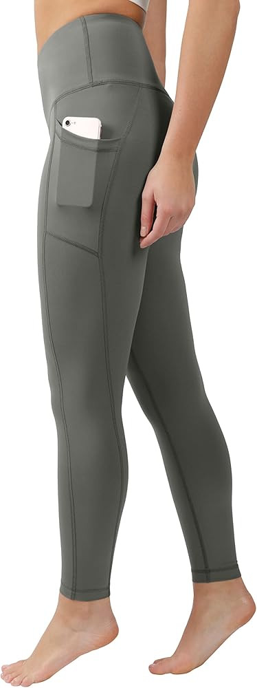 90 Degree By Reflex High Waist Tummy Control Interlink Squat Proof Ankle Length Leggings | Amazon (US)