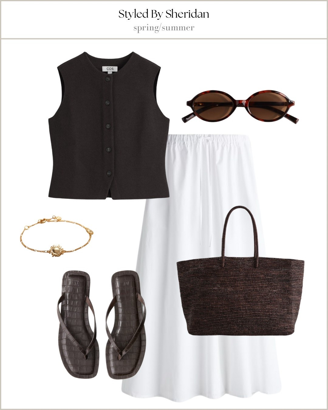 White skirt summer outfit inspo with chocolate brown 🤍🤎

#LTKeurope #LTKsummer #LTKstyletip