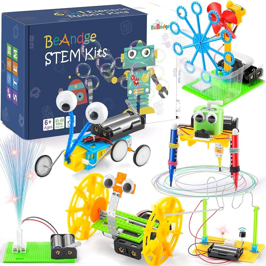 STEM Robotics Kit - 6 Set STEM Toys for Age 8-13 8-10, Kids Crafts for Girls Boys Toys Gifts 6 7 ... | Amazon (US)