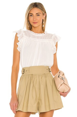 1. STATE Babydoll Blouse in Soft Ecru from Revolve.com | Revolve Clothing (Global)
