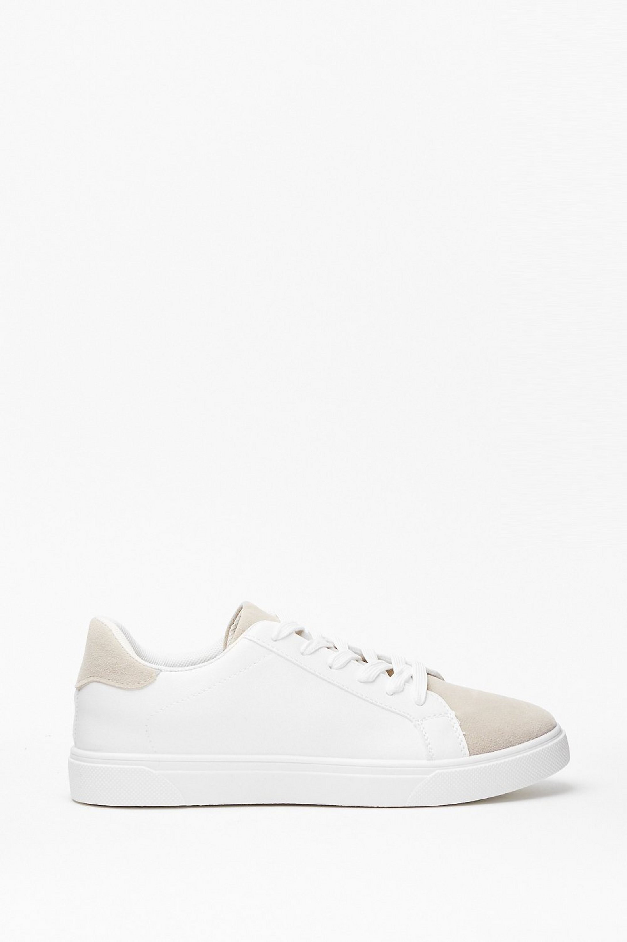 Walk Right in Two-Tone Faux Leather Sneakers | NastyGal (US & CA)