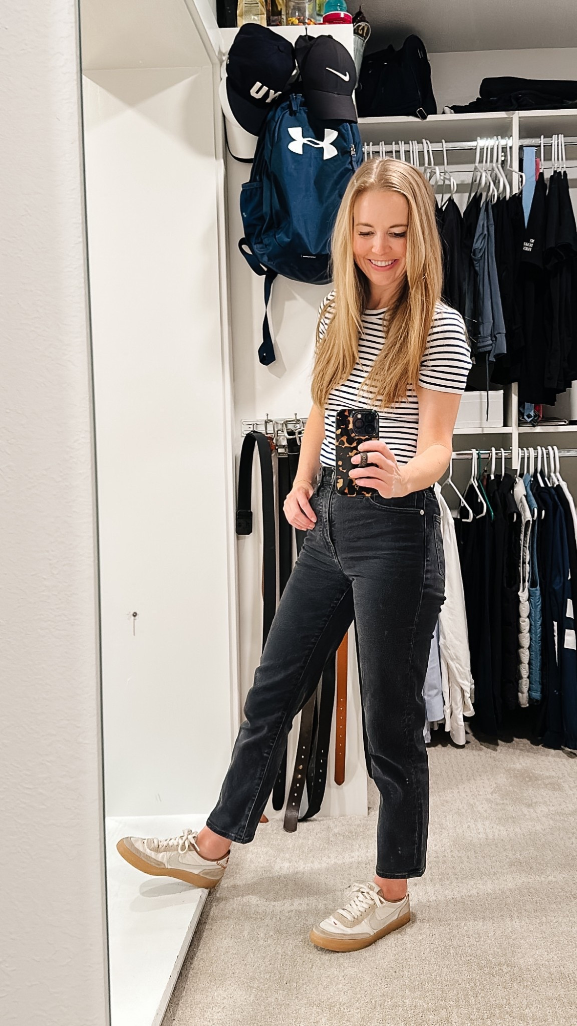 Can’t go wrong with jeans and a tee shirt. This one is from J Crew Factory and I’ve worn it a million times since I got it this spring! 