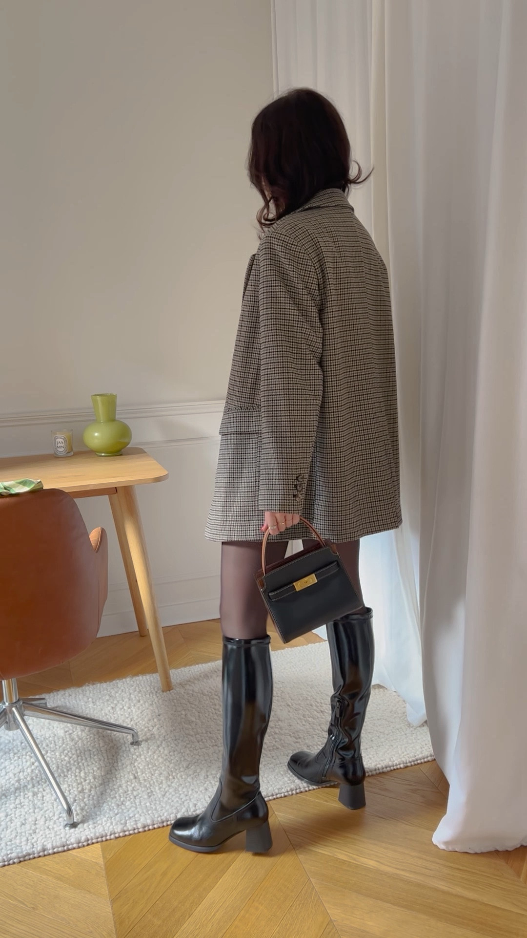 matching separates, oversized blazer, mini skirt, black knee high boots, black t-shirt, leather bag, chain necklace, cross necklace, gold hoops, lip stain, tights, hush, arket, mango, shoe the bear, oliver bonas, tory burch, daisy london jewellery, lily & roo, astrid & miyu, lancome, wolford, my bag, aw23 outfit ideas, transitional style 

use code HANNI for 20% off + free NDD @ mybag.com 

#LTKeurope #LTKstyletip #LTKSeasonal