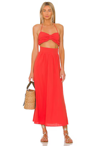 SNDYS Boat Linen Dress in Spice from Revolve.com | Revolve Clothing (Global)