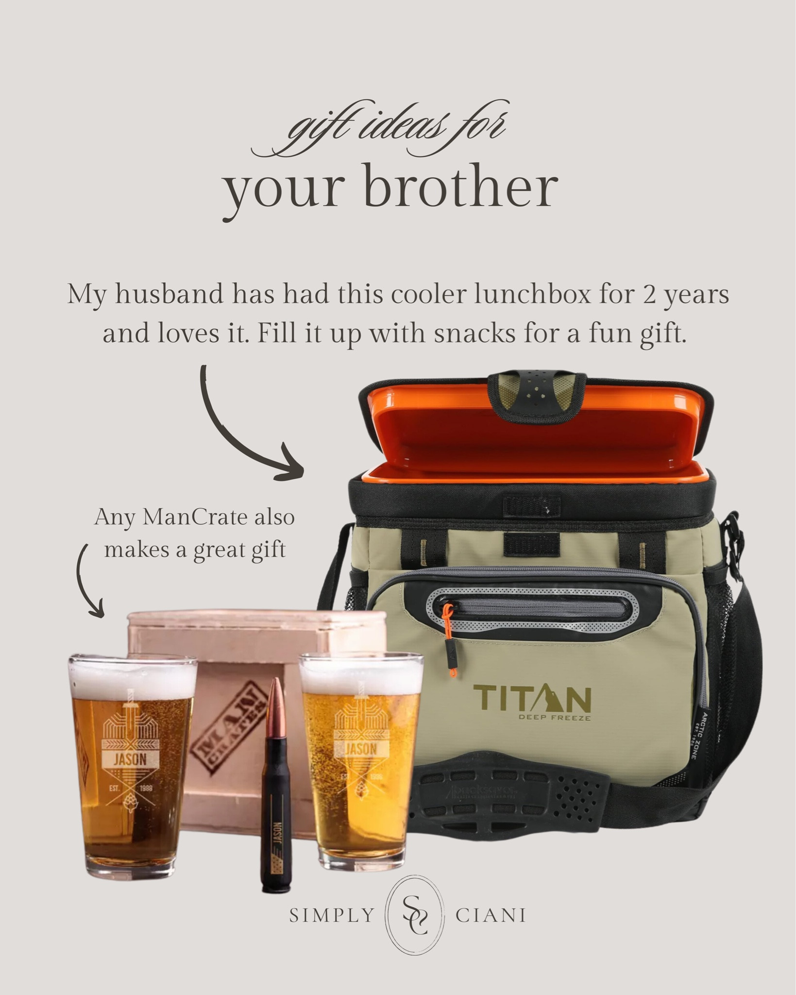 Man Crates is always my favorite gift for guys and also this cooler lunch box has been a personal favorite of my husbands for years now. 

#giftsforguys #forhim #giftguideforhim #giftsformen 

#LTKGiftGuide #LTKWatchNow #LTKMens
