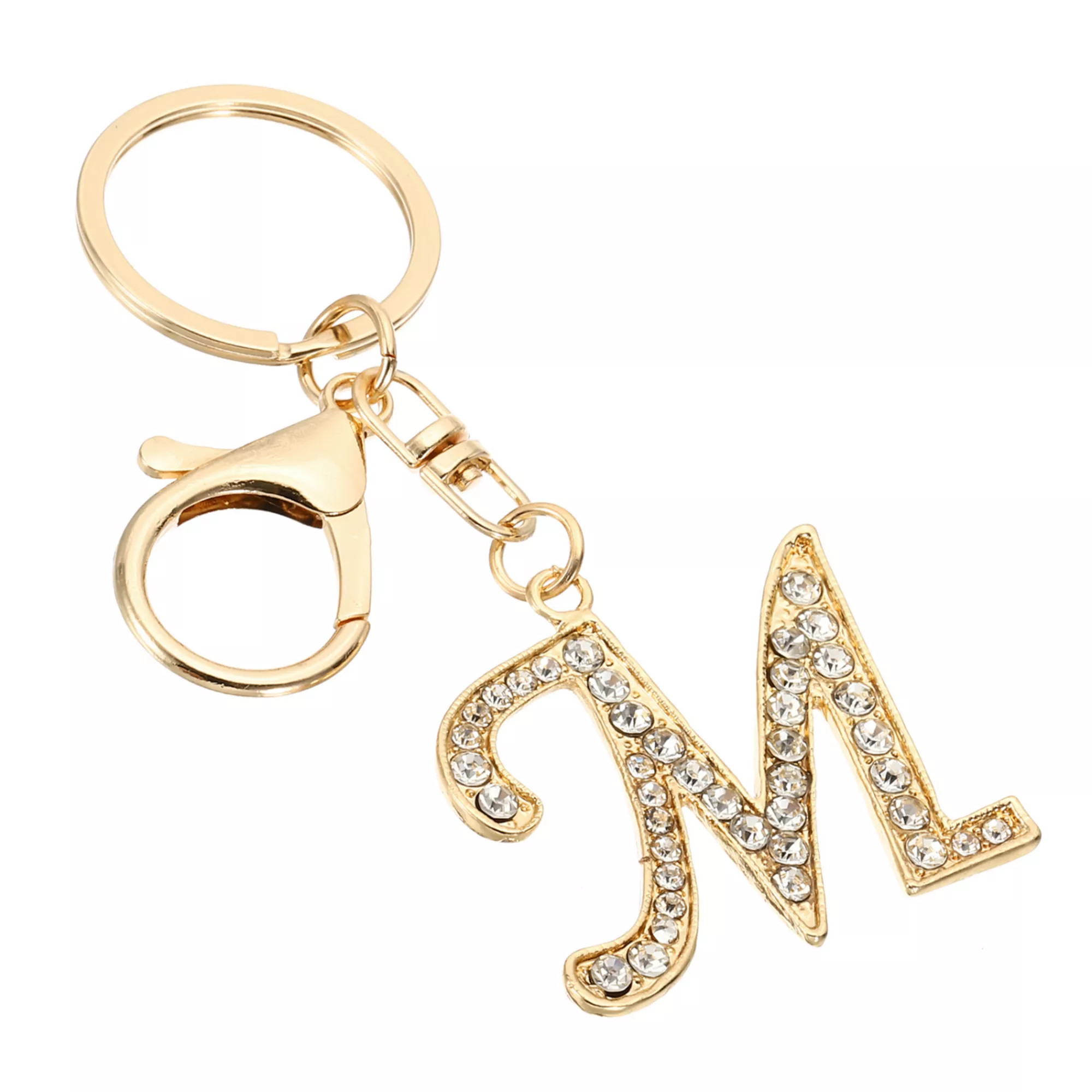 Initial Letter Keychain, Letter Charm with Crystal Diamonds Decorative Alphabet Pendants for DIY | Kohl's