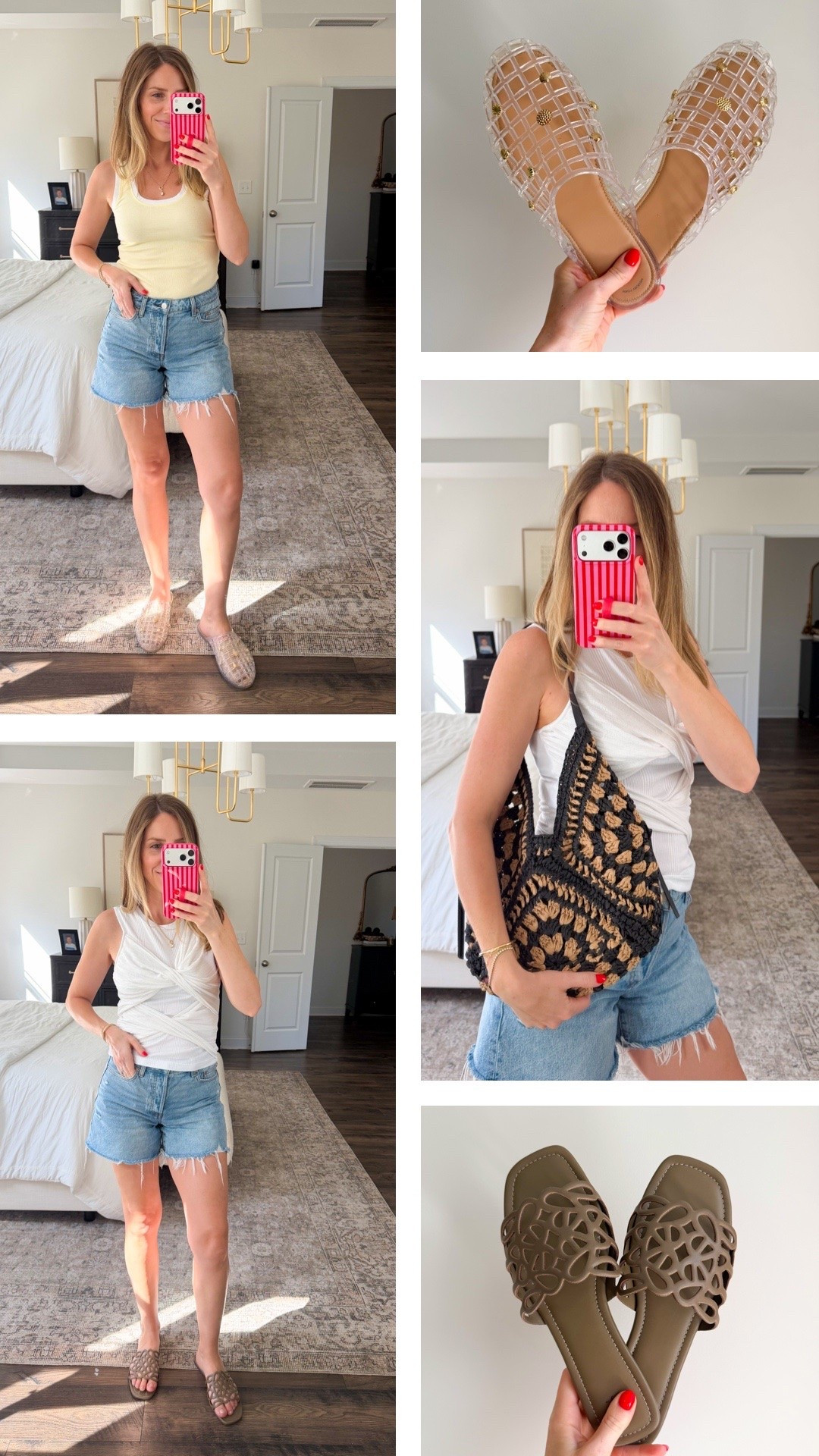 Cute pieces for summer! Both shoes fit TTS and I love this straw bag for date nights @Target